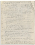 Moe Howard Handwritten Skit, Signed Multiple Times, for The Three Stooges ''Operation Scene''